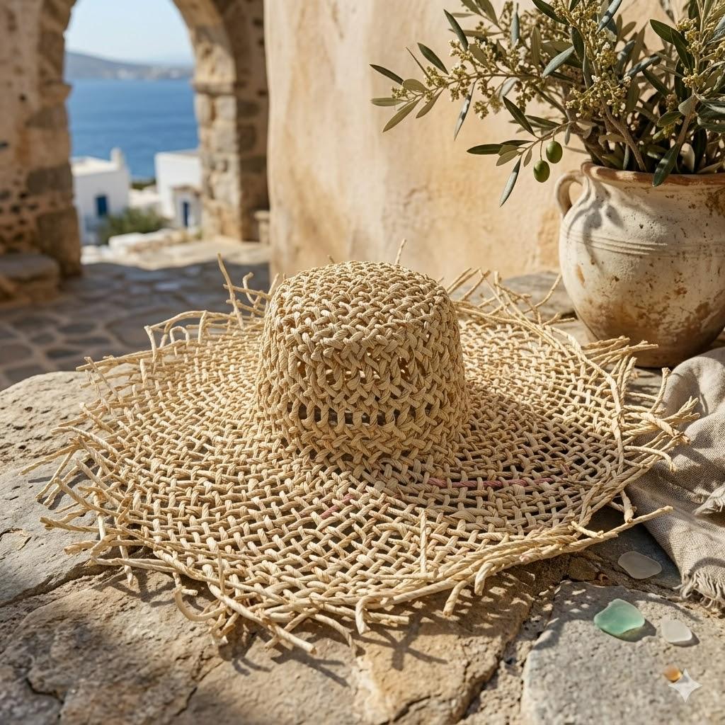 

French Large Wide Brim Corn husks Sun Hat Women Handmade Straw Beach Cap with Pink Orchid Flower Raw Edge Summer Holiday Sunhats M 56-58