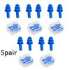10Pairs Silicone Earplugs Noise Reduction Comfort Earplugs Soft Waterproof Swimming Waterproof Insulation Cancelling For Sleep