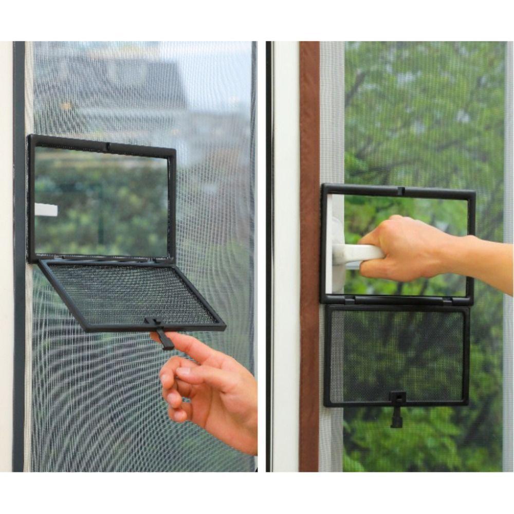 Practical DIY Window Screen External Opening Removable Insect Screen Net Invisible Anti Fly Curtain