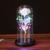 Gold Rose Glass Cover Christmas, Creative Valentine's Day Gifts Led Luminous Ornament