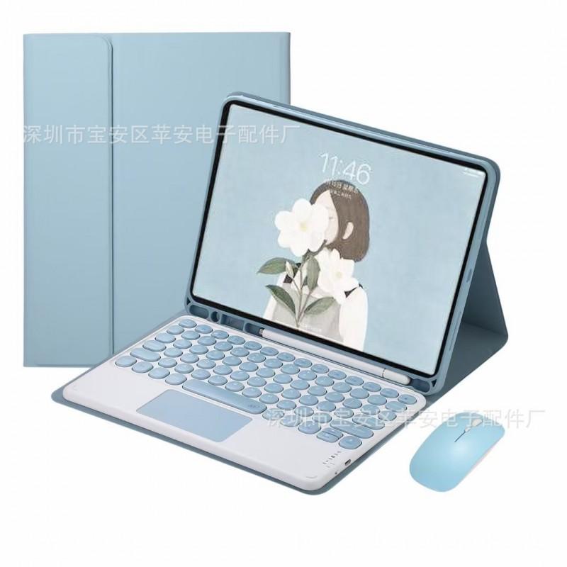 IPad 10th Gen Keyboard Case 10.2 Inch Touchpad Flip Cover PU TPU Protective Shell