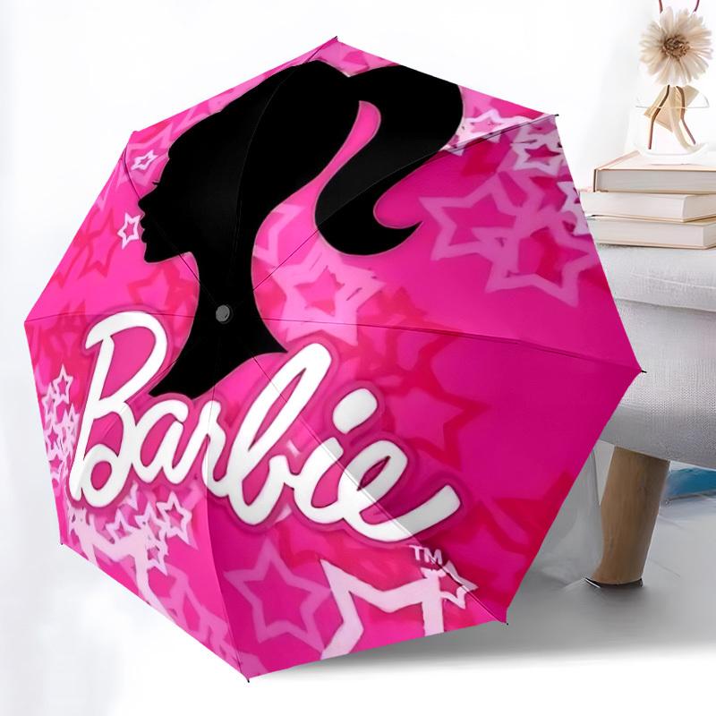

1pc Barbie Doll Automatic Umbrella - Sturdy Iron Frame, Portable Folding Design, Suitable For Everyone In All Seasons yy251020210