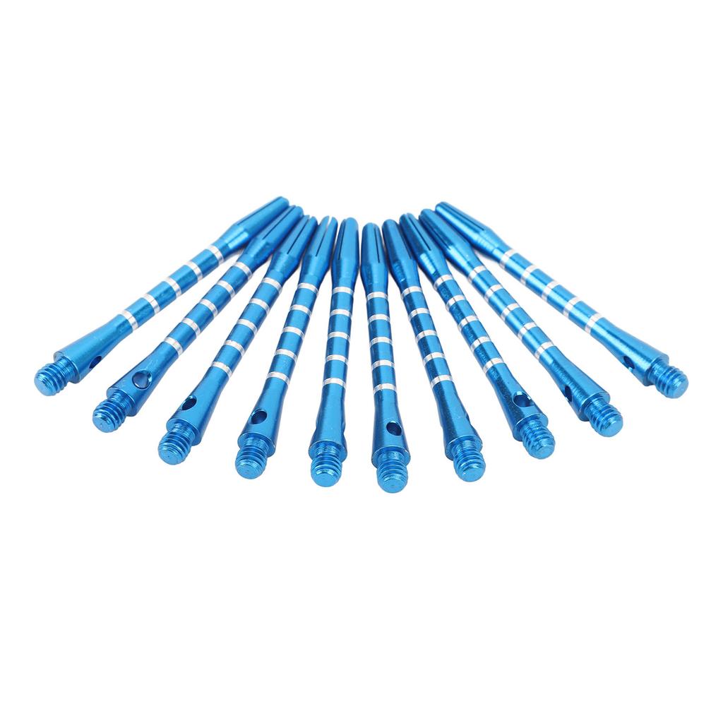 10pcs Dart Shafts Aluminum Alloy Replacement Thread Dart Stems with Locking Hole for Indoor