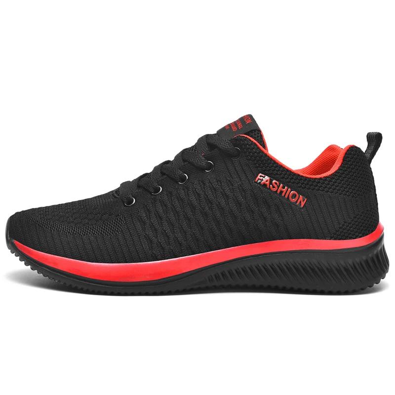 Fashion Black Red Running Shoes Couple Breathable Light Sports Sneakers Men Gym Shoes Tenis Masculino Men's Sandals Summershoes Hombre