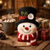 New Christmas snowman pendant wooden holiday decoration Christmas tree party cartoon ornament