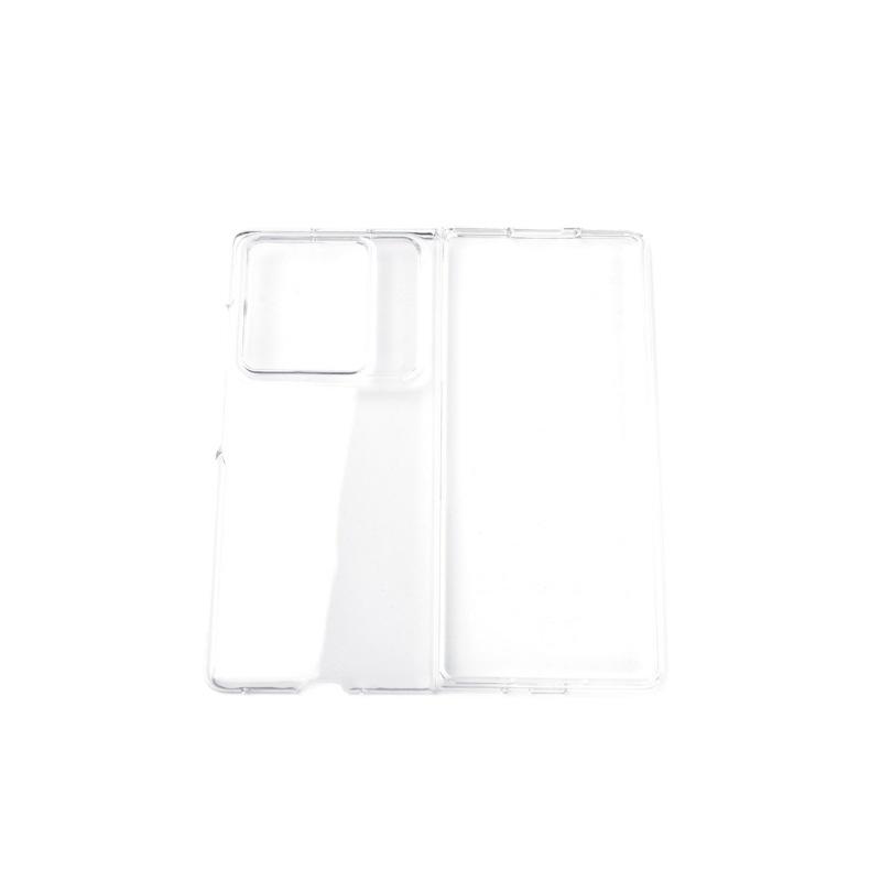 Foreign version is suitable for Nubia Fold folding screen mobile phone case, smooth surface large hole transparent protective case, anti-drop PC case