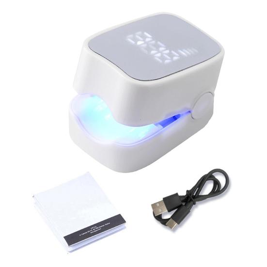 

Устройство для лечения грибка ногтей с дисплеем времени, 7 минут быстрого интенсивного лечения, перезаряжаемое устройство для очистки ногтей на руках и ногах белый