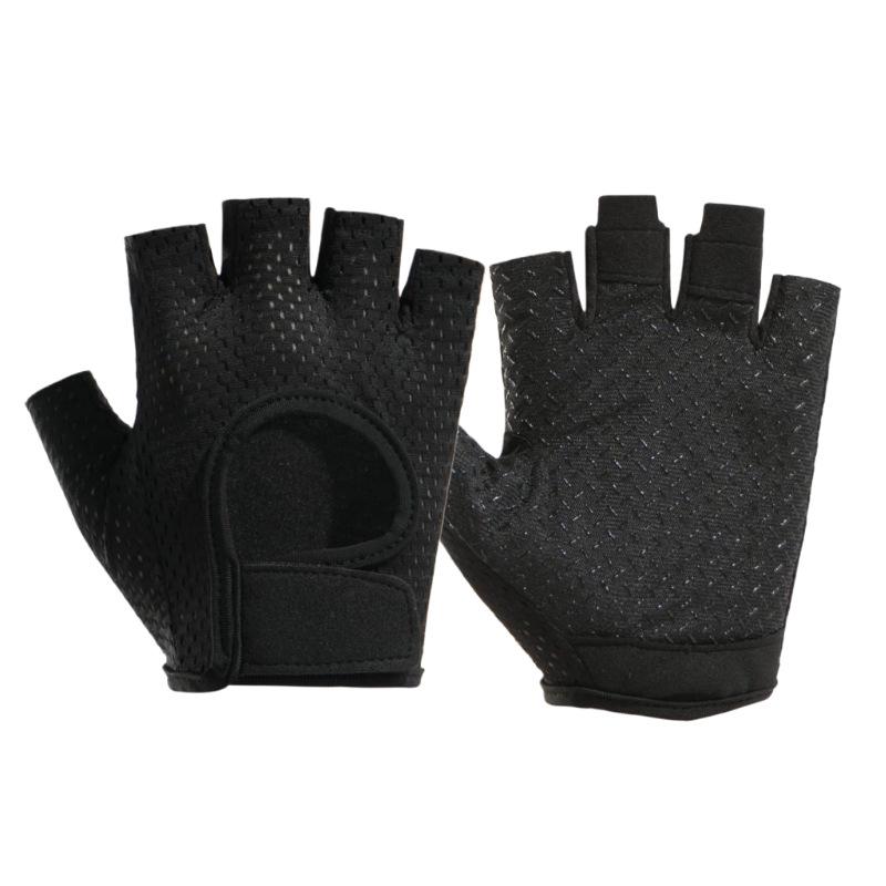 

Дышащие противоскользящие велосипедные перчатки с открытыми пальцами для фитнеса на открытом воздухе Medium