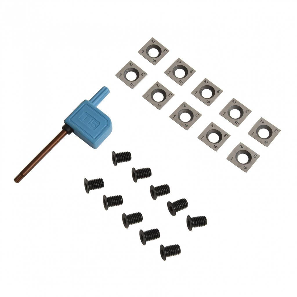 #10Pcs Square Carbide Cutter Inserts 14x14x2mm For Wood Lathe Turning Tools #