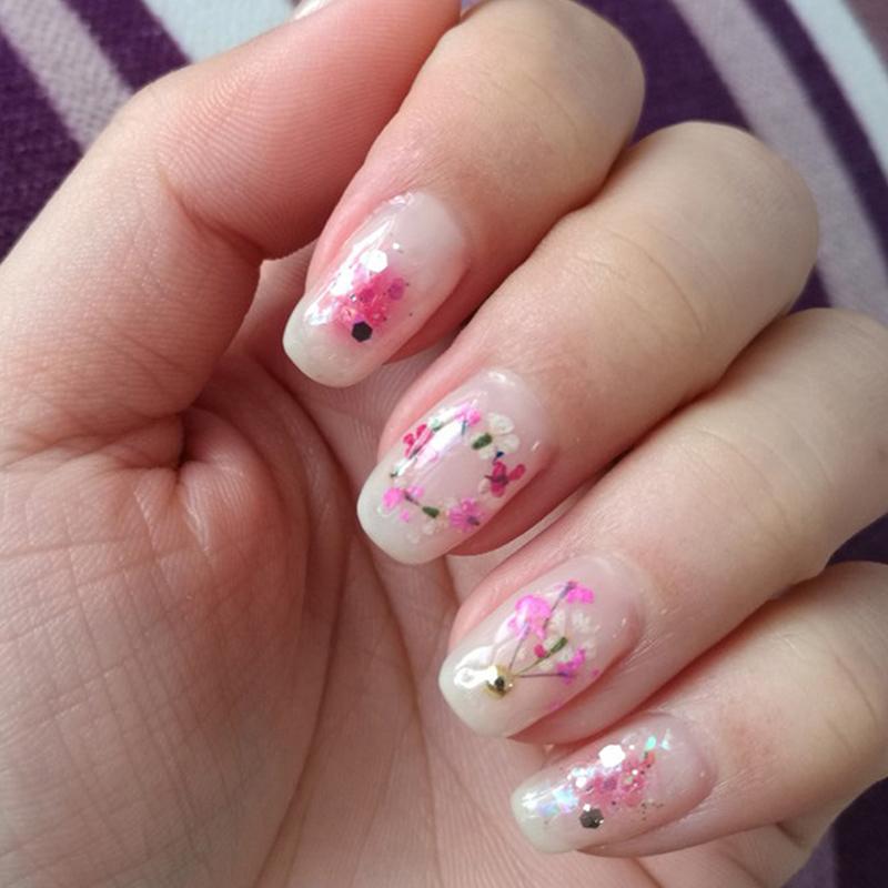 Flower Nail Art Decoration Real Mini Dried Blossom Natural Floral Stickers Nail Charms Diy Manicure Nails Accessories Home Salon