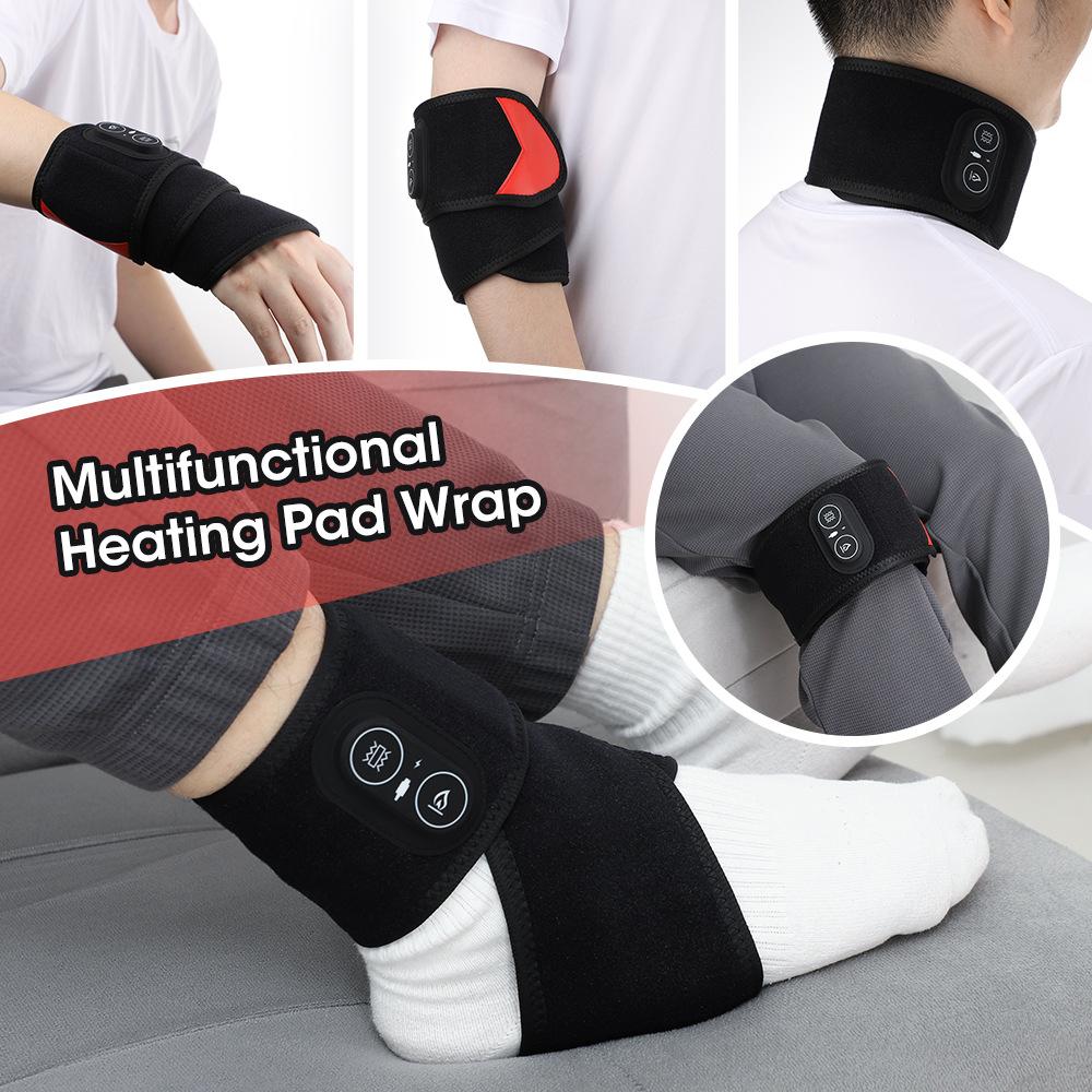 Roter Therapie-Licht-Handgelenk-Gürtel 36 LEDs - 3-Temperatur-Wärme & Vibrationsmassage für Schmerz Schmerzlinderung - 660/850nm Stützbandage