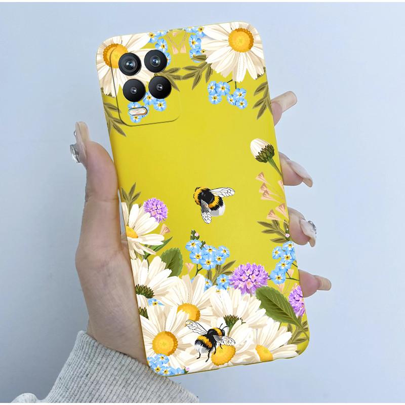 For Realme 8 Pro Case RMX3085 Soft TPU Silicone Cover Cute Cartoon Panda Phone Case For Oppo Realme8 4G 5G RMX3081 RMX3241 Funda