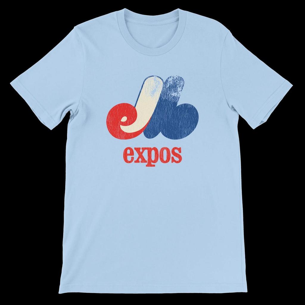 Montreal Expos Distressed Baseball Team T-shirt