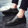 Fashion Zip Leather Casual Shoes for Men Autumn Business Outdoor Men's Shoes High Quality Non-slip Men's Flats Shoes Moccasin Handmade