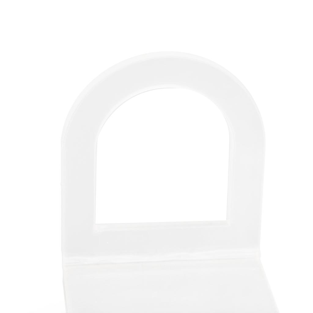 2PCS Acrylic Sink Brush Holder Clear Solid Construction Multipurpose Easy Installation Scrub Brush Holder