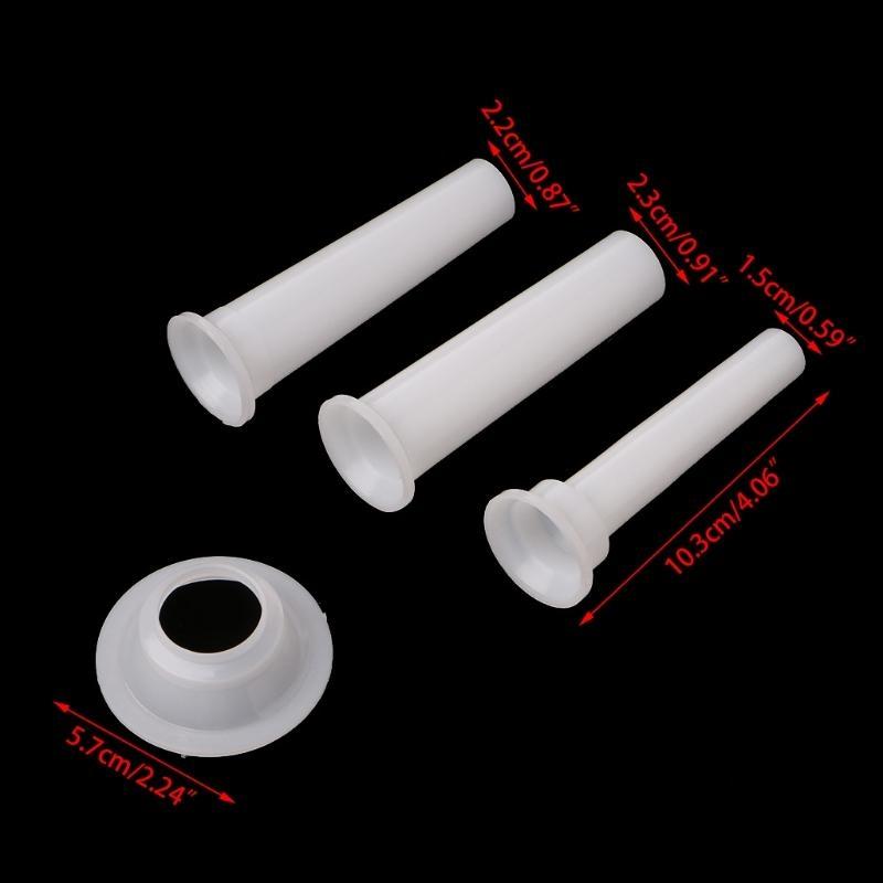3 Pcs Universal Sausage Stuffing Tube Plastic Stuffers For Casing Grinder