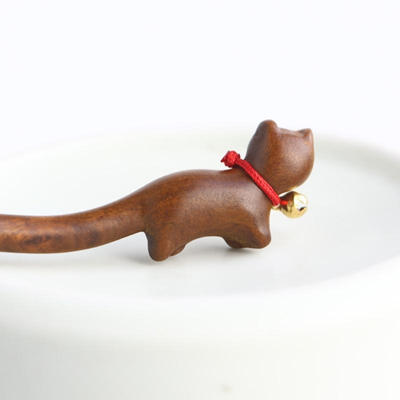 Lovely Cats Theme Hairpiece Cats Hairpin Comfortable Wood Texture Hair Decors Cats Hair Clip Suitable for Daily Wear