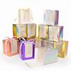 WTEMPO 10PCS Transparent Window Laser Paper Boxes Small Mug Glass Cups Aromatherapy Model Packaging Boxes, Perfect for Birthday Wedding Gift Boxes