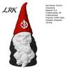 Spooky Outdoor Yard Decorations Gothic Skull Gnome Statue, 3D Printed Faceless Garden Figurine, Unique Home Accessories Halloween Skeleton Ornament