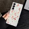 Magnetic Adsorption Phone Case For Samsung Galaxy Z Fold 7 6 5 Fold7 Fold6 Fold5 5G Retro Flowers Pattern Clear Shockproof Cover