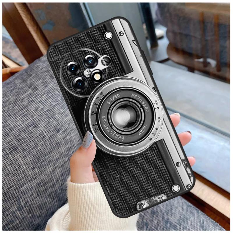 Retro Camera Vintage Case For OnePlus 13 15 13R 13T 12 12R 11 9 10 Pro 10T 8T Nord 5 CE 2 3 4 Lite N20 N30 Coque