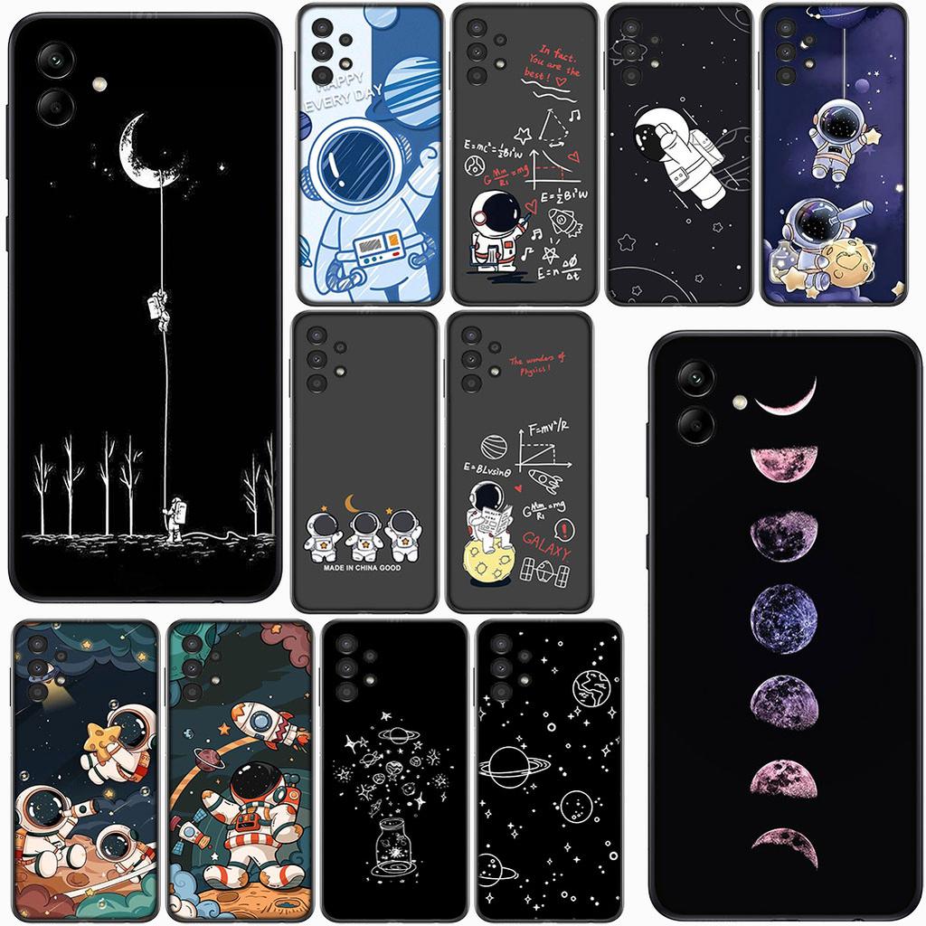 for Motorola Moto Edge 50 30 One Fusion 40 neo Ultra Pro 20 Lite G50 G85 G84 E15 E14 Phone Case Moon luxury Astronaut Stars Sky