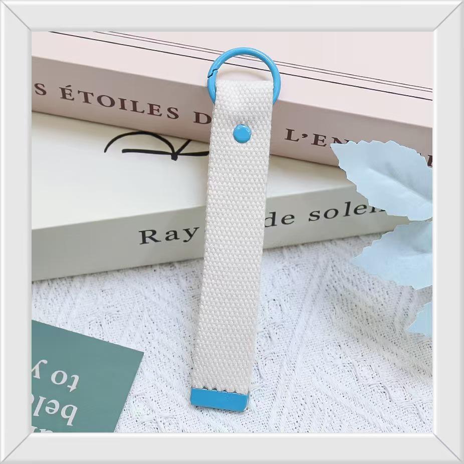 Colorful Korean Embroidered Polyester Lanyard Keychain