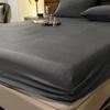 2026 New Winter Warm Solid Flannel Elastic Band Fitted Sheet Mattress Protector Cover Super Soft Cozy King Size Double Bed Bed Sheets