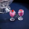 Fashion Resin 3D Drink Cup Drop Earrings for Women Girl Beer Milk Tea Ice Cream Dangle Earrings Jewelry Gift