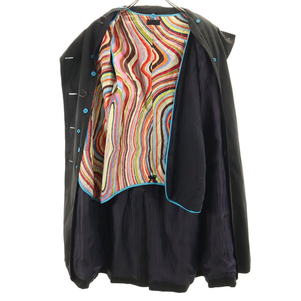 Paul Smith BLACK trench coat 40 black With liner Women Used