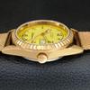 VINTAGE REFURBISHED CITIZEN AUTOMATIC JAPAN MENS YELLOW DIAL WATCH a445268-1
