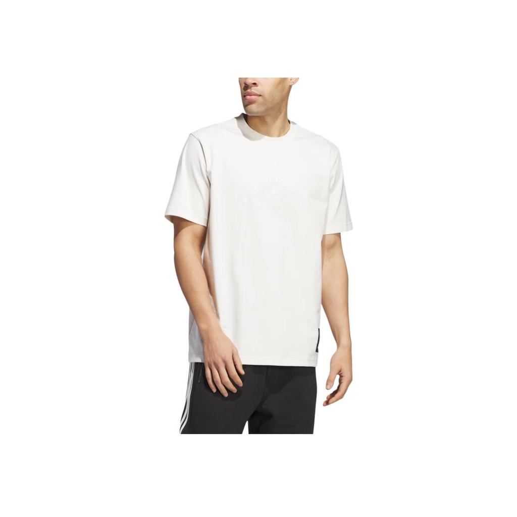 adidas 100 Thieves Tee Chalk White Men Streetwear IW4593