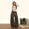 American Floral Balloon Pants - Women's Elastic Waist, Loose, Tie-Up, Slimming, Wide-Leg Design for Autumn & Winter