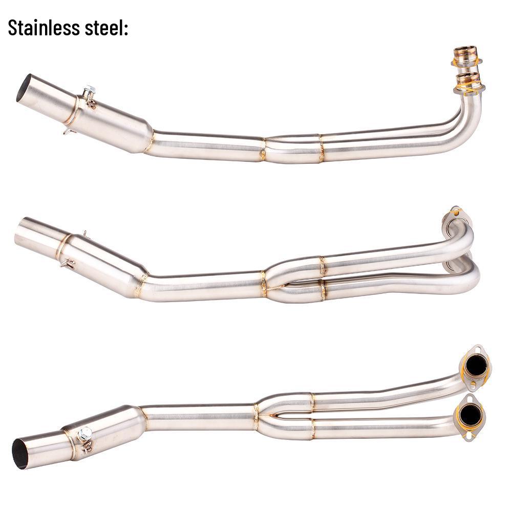 Compatible KYMCO AK550 Front Exhaust Pipe, Non-Destructive Installation, Direct Mount