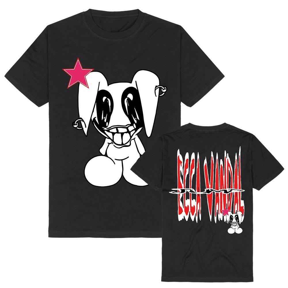 STAR BUNNY TEE ECCA VANDAL Singer Design T-shirt Graphic Print Merch Unisex Streetwear Cotton Short Sleeve Female Tshirts Soft