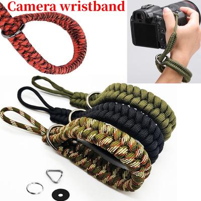 1-4Pcs Camera Strap Camera Wrist Strap Hand Grip Paracord Braided Wristband for GoPro Nikon DSLR Mirrorless Camera Accessories