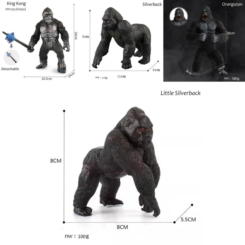 King Kong Gorilla Model Figure Skull Island Toy Adorned With Realistic Details For Kids And Adults