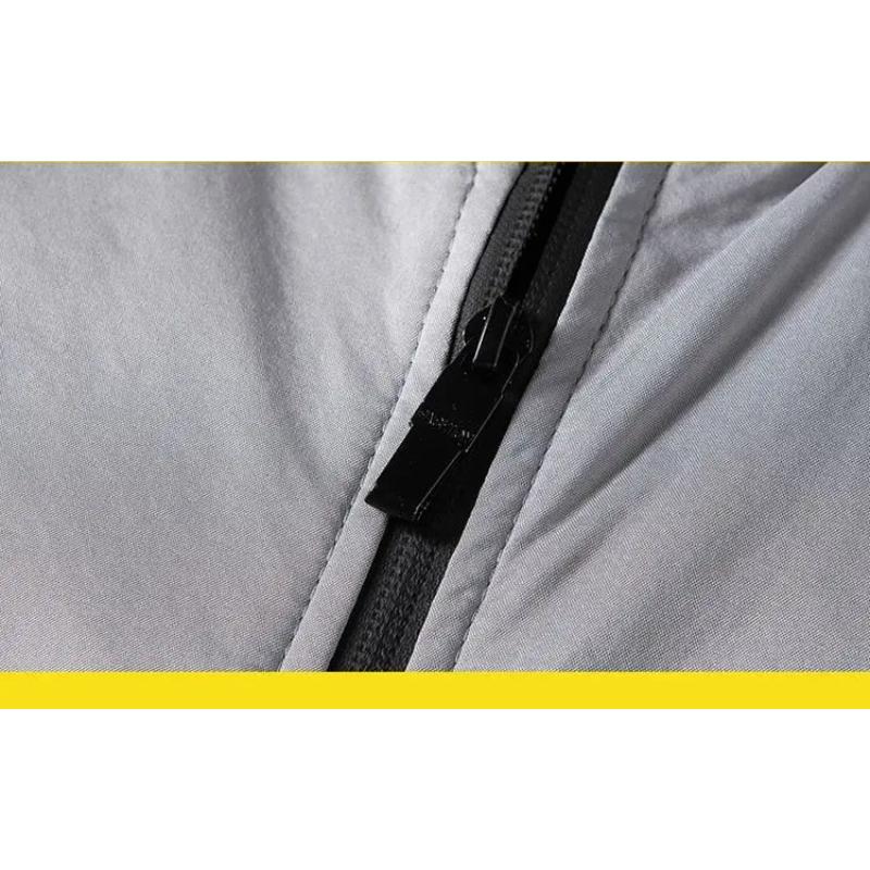 Leichte Windjacke für Herren, Frühlings- und Herbstjacke, Mantel, winddicht, für den Außenbereich, lässig, stilvoll, mit Reißverschlusstasche