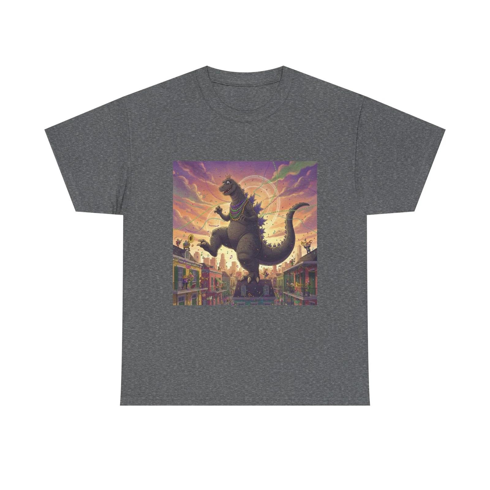 Godzilla Sunset Rampage T-Shirt | Retro Monster Cityscape M