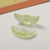 2Pcs Summer Fresh Ice Orange Slice Resin Accessories Without Hole Personalized Women Earrings Keychain Bead Pendant DIY Material