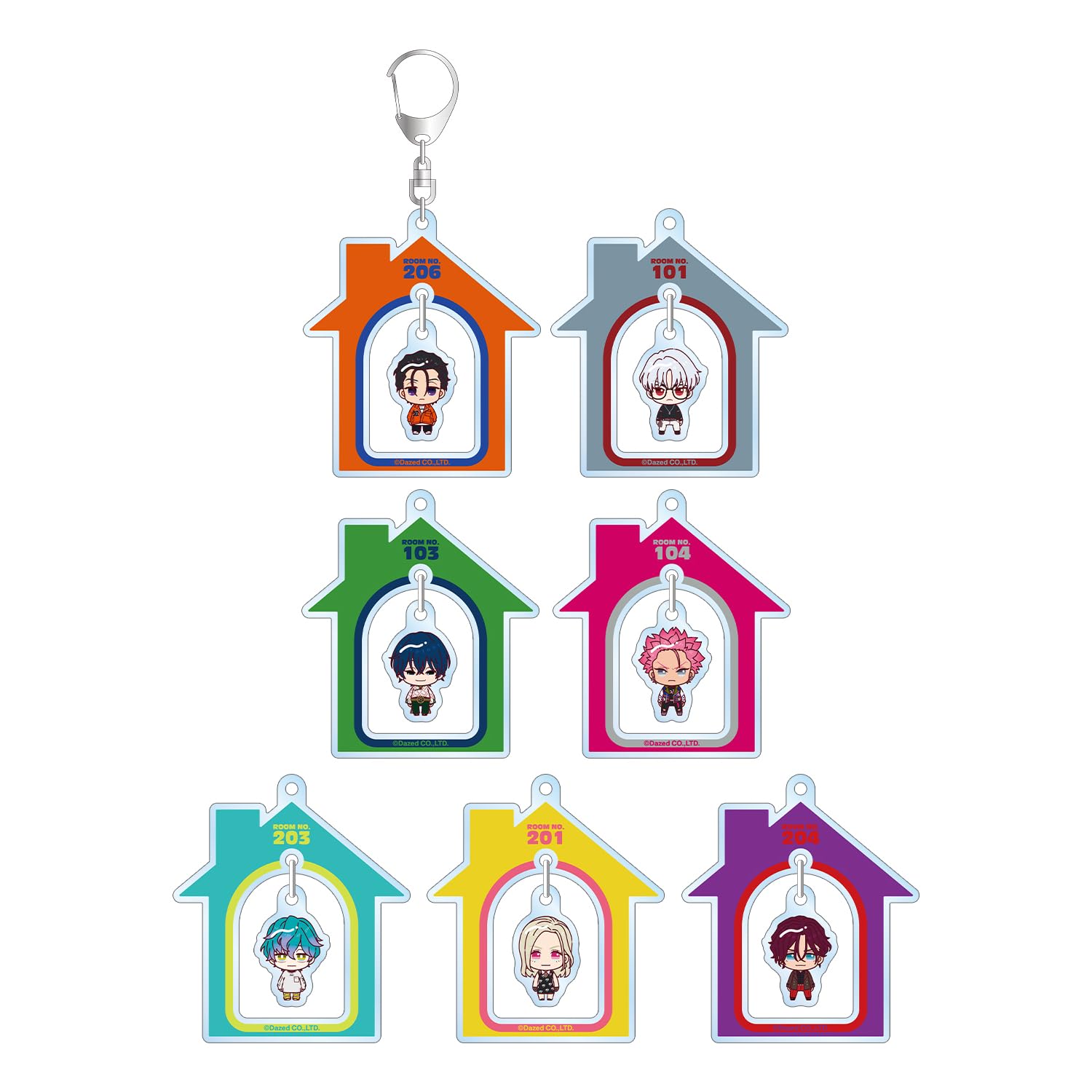 

Charisma Trading Swaying Acrylic Box of 7 Chokonto! Keychains,