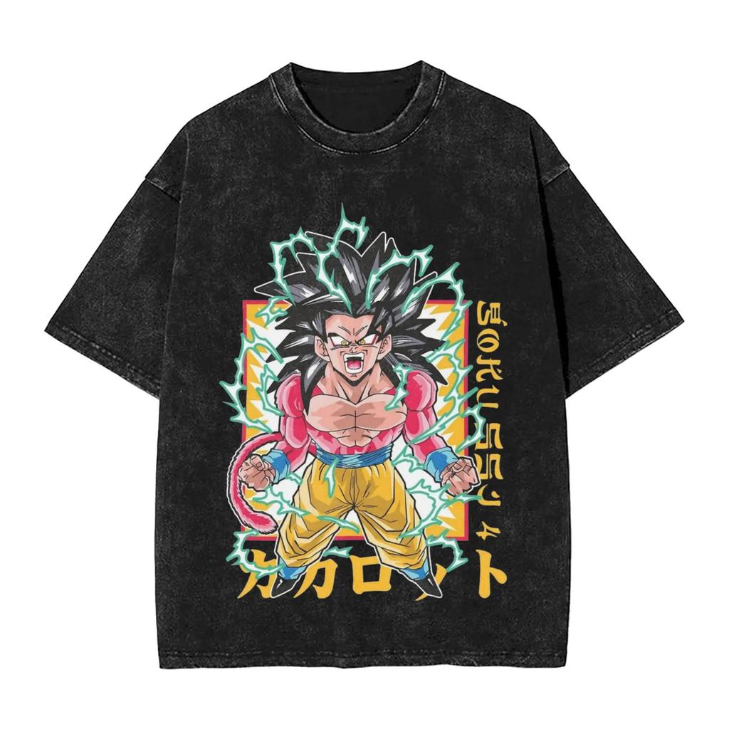 Hot Sale SaleDragon Ball Funny Son Goku Graphic Print T-Shirt Men Women Streetwear Harajuku Fashion Vintage Washed Cotton Summer New Tee Oversized Top