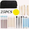 Wooden Pottery & Polymer Clay Sculpting Knife Set - DIY Pottery Tools