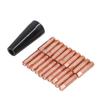 20PCS Welding Gun Nozzles Copper Conductive Nozzle Gasless Self Protection Nozzle Replacement