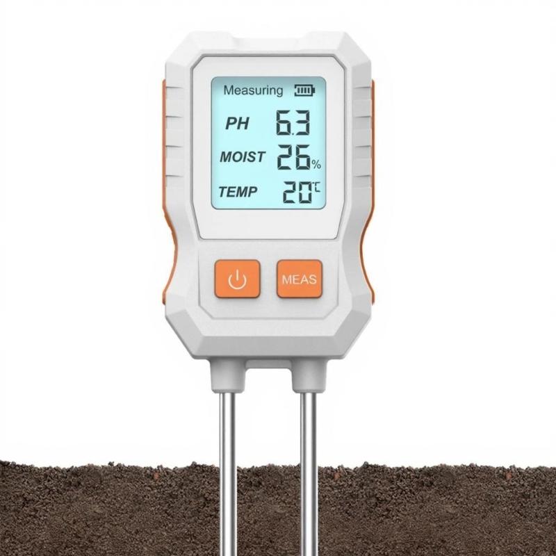 Easy To Use Soil Analysis for Acidbase Value Temperature and Humidity Measurement Featuring Digital Screen In Garden Home