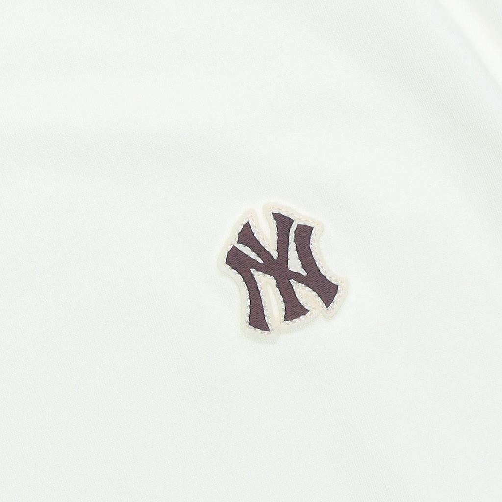 MLB New York Yankees Logo Print Atmungsaktives Rundhals-Kurzarm-T-Shirt Unisex T-Shirt Weiß 3ATSB0434-50CRS