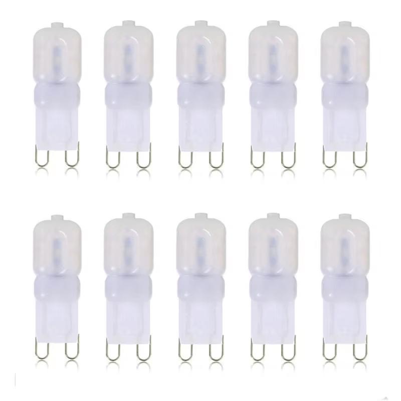 

10X Mini LED Lamp G9 Dimmable 5W 7W 14Leds 22Leds LED High Bright Bulb Warm/Cool White Replace 45W Halogen AC 220V SMD2835 LED 5W 14 Leds&220V