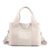 Canvas Tote Bag For Women With Zipper Pockets Urban Minimalist Style