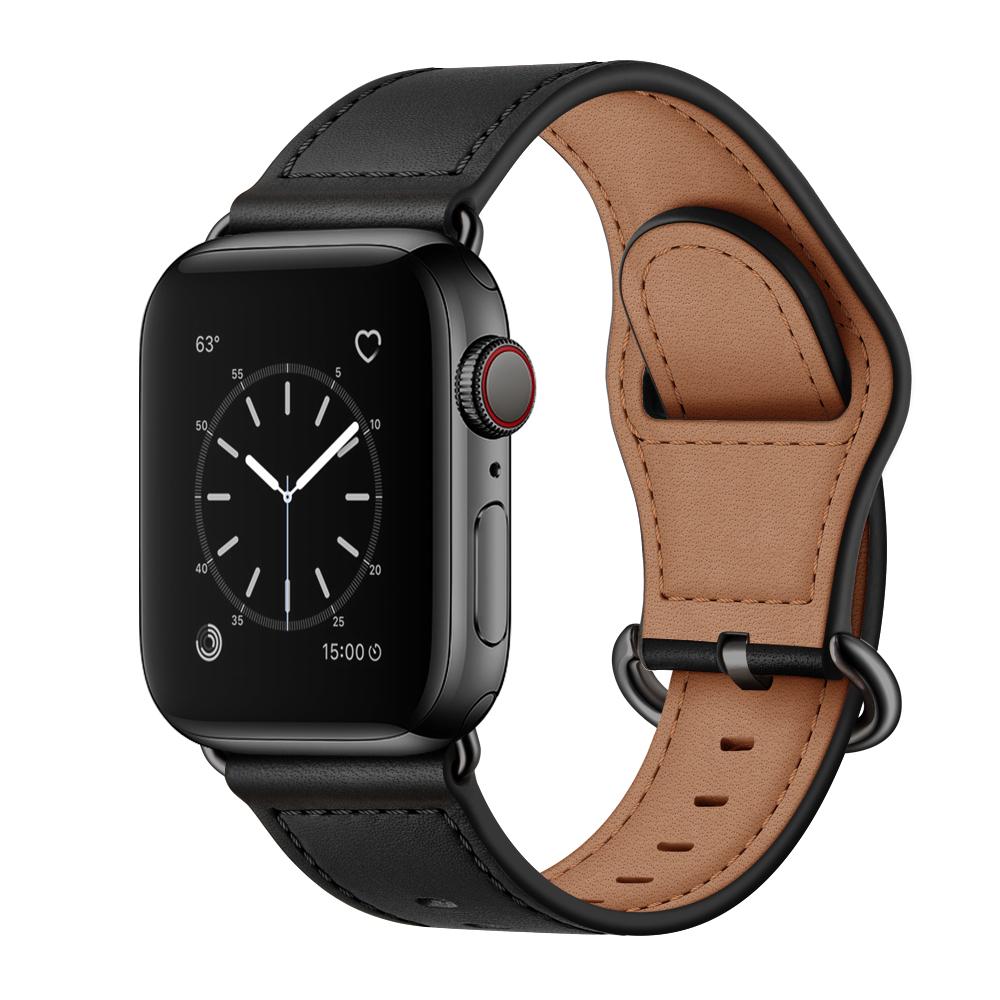 Echtes Lederarmband für Apple Watch Band 44mm 45mm 42mm Luxus-Uhrenarmband für IWatch Serie 7 3 4 5 6 Se 4 Mode-Uhrenarmband