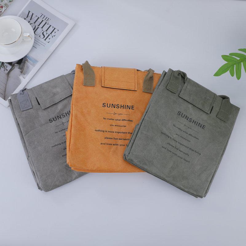 Japanese Insulated Bento Bag: Waterproof, Oilproof, Portable Lunch Box for Office Workers